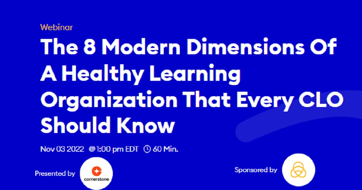 The 8 Modern Dimensions Of A Healthy Learning 