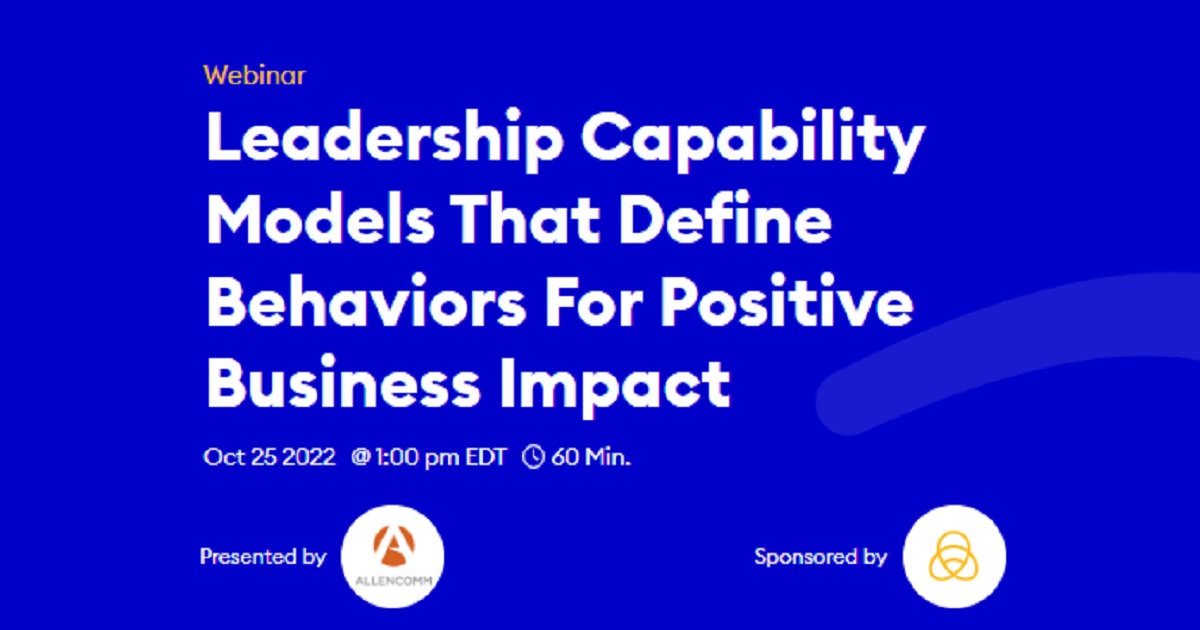 Leadership Capability Models That Define Behaviors For 