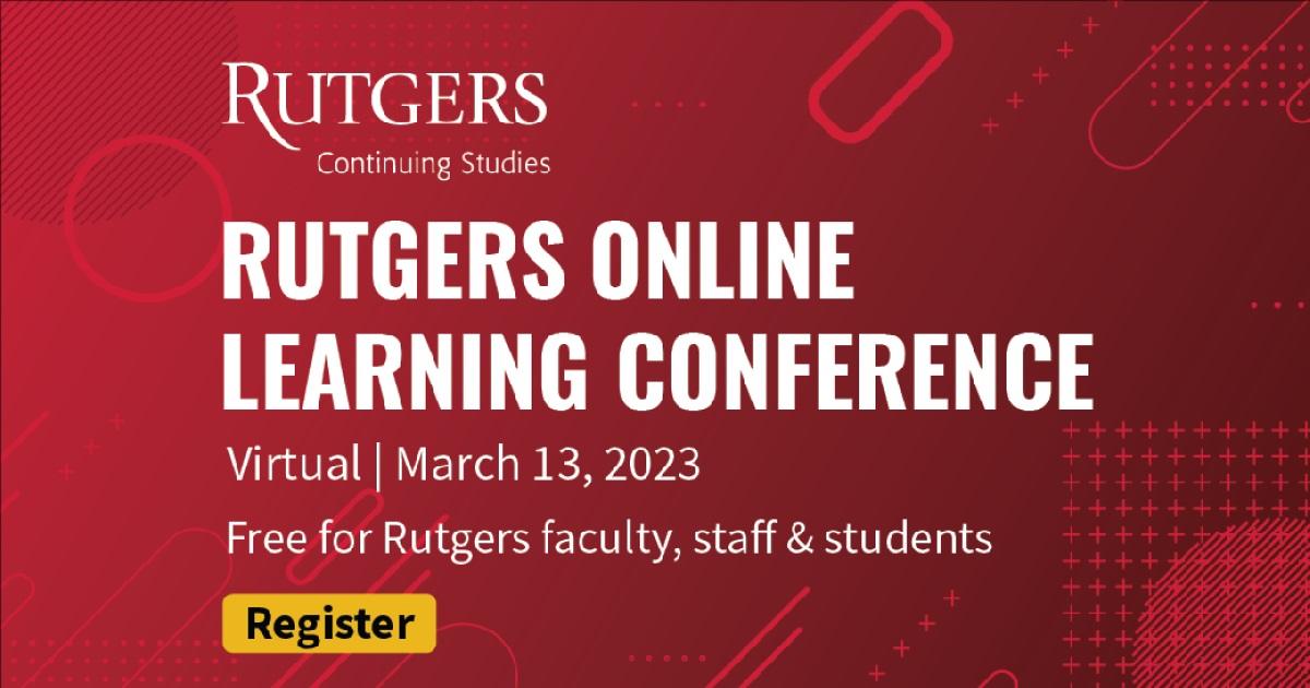 Rutgers Online Learning Conference