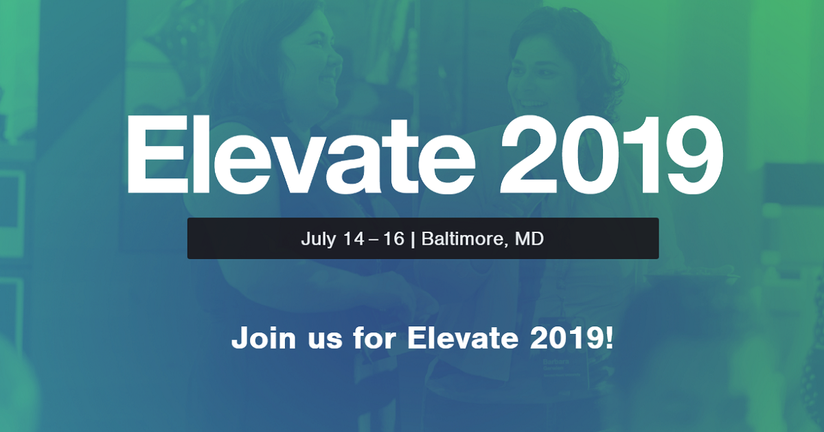 Elevate 2019 2nd annual conference on improvement and accountability